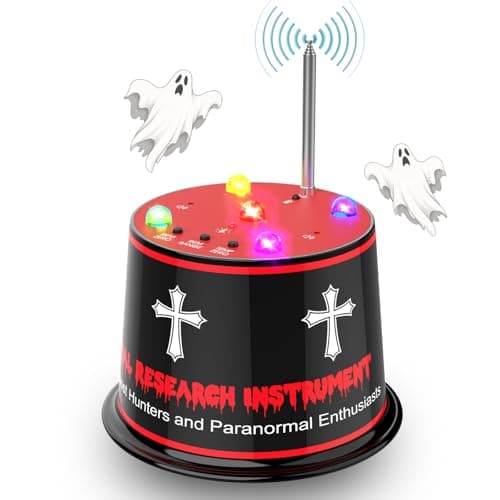 Ghost Hunting Paranormal Investigation Equipment, Next-Gen Ghost Detector with EMF & Auto Temp Deviation Detection, Adjustable 5 Sensitivity Levels with Auto-Calibration, 40-60 hr 9V Battery Powered - Image 1