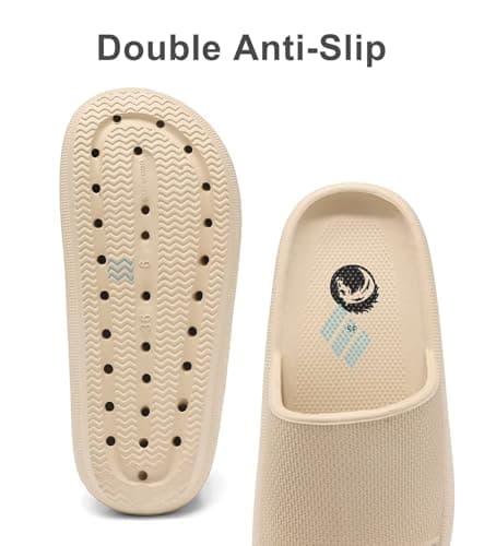 Haifago Womens Cloud Recovery Slides, Comfort Cushion Sandals for Woman Pillow Slippers with Arch Support, Outdoor Beach Pool Platform Slip on Slide - Thumbnail 5