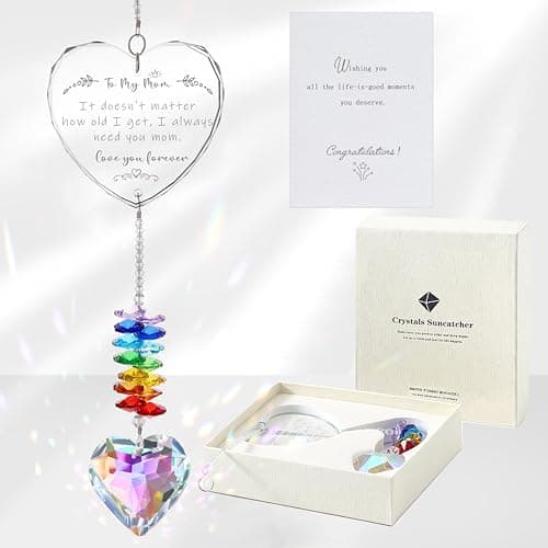 Mom Gift, Mom Birthday Gifts, Crystal Suncatcher Gifts for Mom from Daughter, Happy Mother’s Day - Image 1