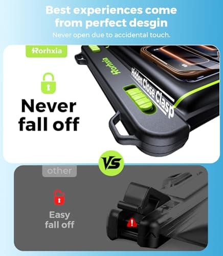 Rorhxia [Enjoy Superior Waterproof Freedom] IP68 Waterproof Phone Pouch Double Space Floating Waterproof Phone Case with Lanyard Dry Bag for iPhone 17 Pro Max 16 15 S26 Travel Beach & Water Adventures - Thumbnail 6