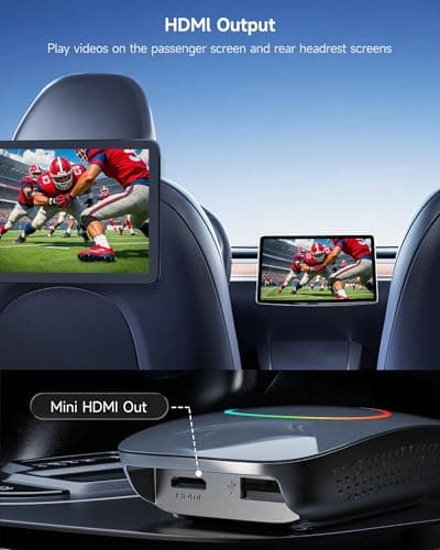 Magic Box - AI Box CarPlay Android Auto Wireless 2GB+16GB, Support YouTube, Netflix, Prime Video, Disney+, Spotify w/HDMI Output, Dual Wi-Fi & BT (5.4 & 4.2), USB Playback, AI-Powered, OTA - Thumbnail 2