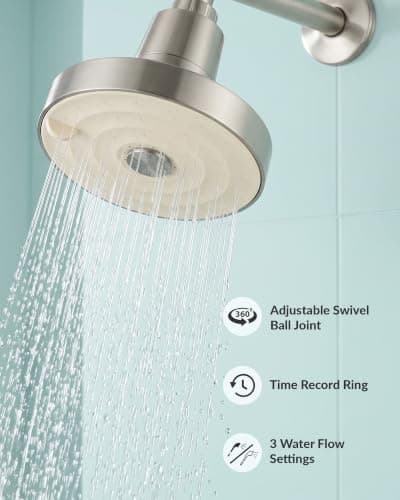 SANYCASA Filtered Shower Head for Hard Water, Removes Chlorine & Heavy Metals, KDF-55 Filter for Healthier Hair & Skin, Protects Colored Hair, High Pressure, Dermatologist Recommended(BNP) - Thumbnail 5