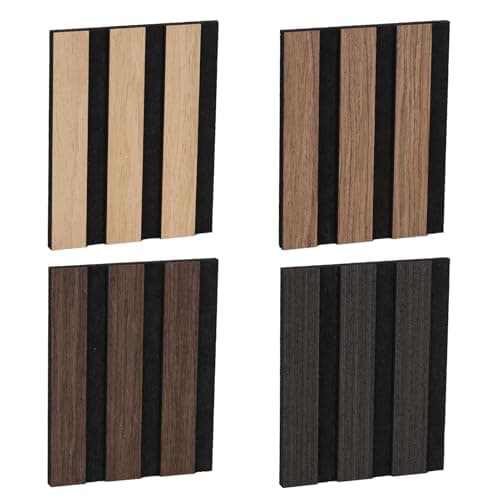 3D Wall Panels for Appeal and Effective Noise Reduction, 4.7x6 inch Textured Acoustic Decorative Panel for Wall– 4 Color Sample Pack - Image 1