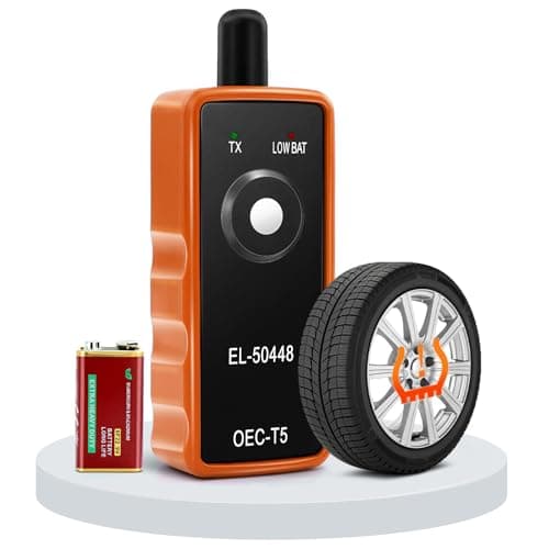 TPMS Relearn Tool for Car Tire Sensor w/Battery, FIRSTOOL EL-50448 TPMS Reset Tool Tire Sensor Programmer, OEC-T5 TPMS Programming Tool Tire Pressure Sensor Reset Tool for GM Series Vehicles 2006-2026