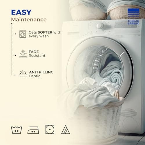 THREAD SPREAD 100% Egyptian Cotton Split King Sheets Sets for Adjustable Bed - 600 Series Bliss Collection Top Split King Sheets Set (5 PC, White), 16" Deep Pocket Sheets for Adjustable Bed - Thumbnail 6