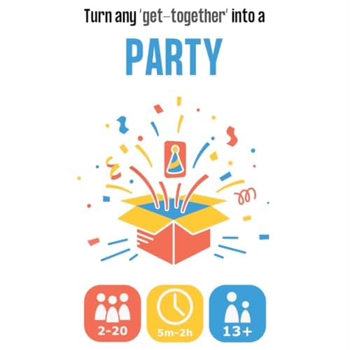 Big Box of Party Games - 100 Game Night Card Games for Large Groups | Icebreakers, Team Building & Family Games | 2-20 Players | Party Games for Adults and Teens - Thumbnail 4