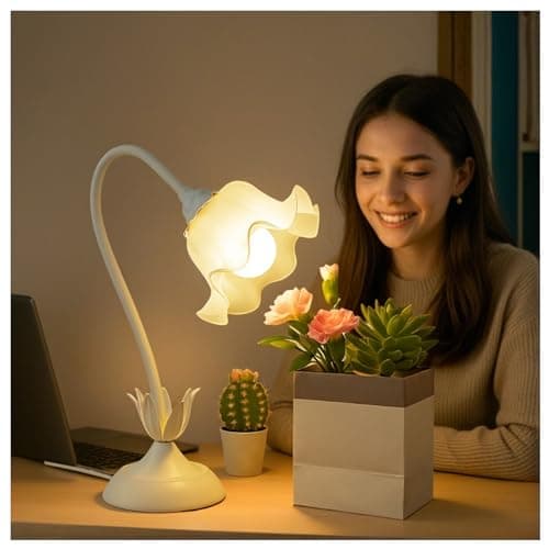 Table Top Grow Light for Indoor Plants – Decorative Desk Plant Light for Succulents Bonsai Cactus, Adjustable Desktop Grow Lights with Base, Cute Office Mini Grow Lamp - Image 1