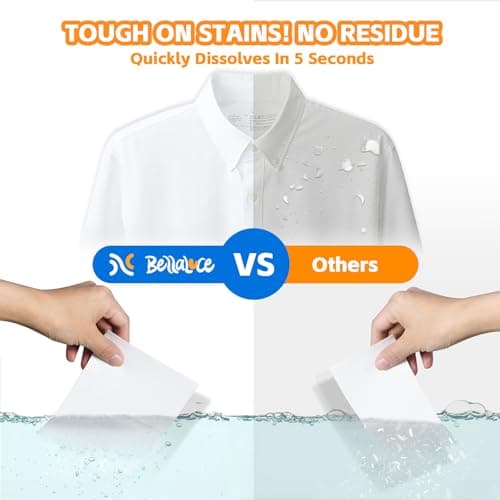 BellaLuce Laundry Detergent Sheets - Laundry Sheets, 400 Loads, Eco-Friendly, Plastic-Free, Fresh Linen Scent, Space Saving, Fast Dissolve & Hypoallergenic - Thumbnail 2