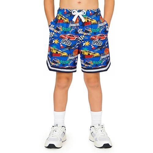 Cozople Blue Shorts for Boys Athletic Shorts Lighweigh Quick Dry Running Shorts with Pockets Casual Daily Wear - Image 1