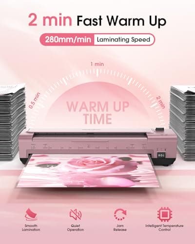 OidoZac 13 Inch Laminator Machine, A3 Personal Laminator Kit for Teachers - Thumbnail 2