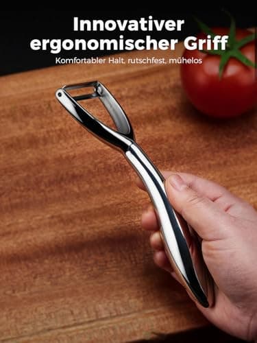 Y & I Peeler Set – Multi-Purpose Vegetable Peeler, 304 Stainless Steel Potato Peeler with Ultra-Sharp Serrated Blade & Ergonomic Handle (2-Year Warranty) - Thumbnail 4
