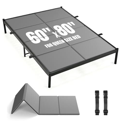 JUOIFIP Premium Bunkie Board Queen Size (60" x 80") – High Density Mattress Support, Helps Reduce Sagging, Low Profile, Non-Slip, Moisture-Resistant, for Platform & Slatted Bed Frames - Image 1