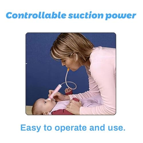 Baby Nasal Aspirator with 24 Filters & Soft Silicone Tip - Sealed Design for Newborns, Infants, Toddlers - BPA-Free, Hand Washable - Safe & Hygiene Nasal Sucker - Thumbnail 5