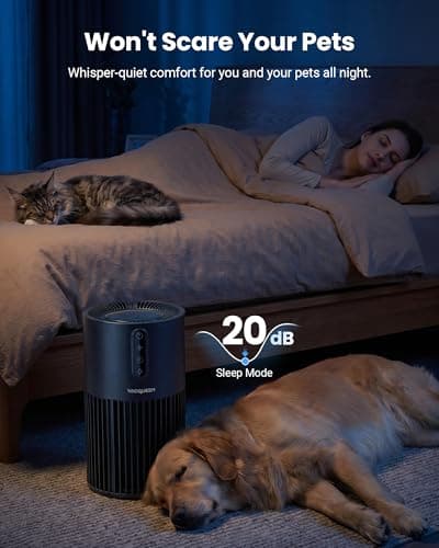 Air Purifiers for Bedroom, Smart WiFi HEPA Air Purifier for Home Pets, Timer and Alexa Control, Cover 1800 Ft², PM2.5 Monitor, Sleep Mode, Washable Filter Air Cleaner for Pet Hair Odors Smoke Dust - Thumbnail 5