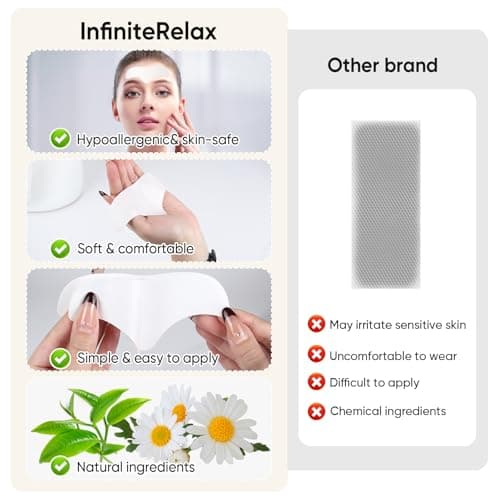 InfiniteRelax 12Pcs Forehead Wrinkle Patches for Women, Hydrolyzed | Collagen | Vitamin E | Aloe Vera to Reduce Wrinkles Forehead Wrinkles Treatment Overnight (Milky white) - Thumbnail 6