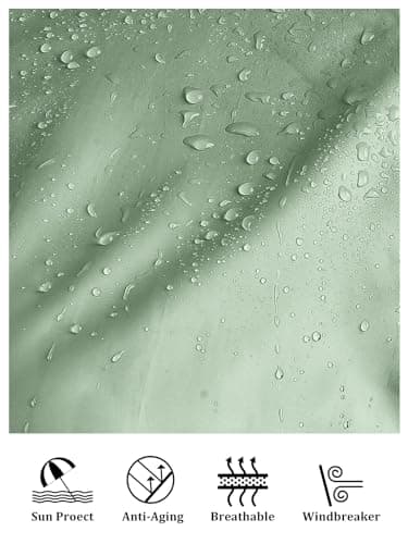 PITINAN Lightweight Rain Jacket Women Packable Rain Coat Women Waterproof Wind breaker Jacket Womens Raincoat with Hood for Hiking Outdoor Travel Green XXL - Thumbnail 5