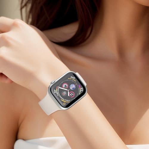 Sport Band Compatible with Apple Watch Bands 40mm 38mm 41mm 42mm 44mm 45mm 49mm for Women Men,Soft Silicone Waterproof Replacement Strap for Apple Watch Series 11 10 9 8 7 6 5 4 Ultra 3 2 1 SE - Thumbnail 4