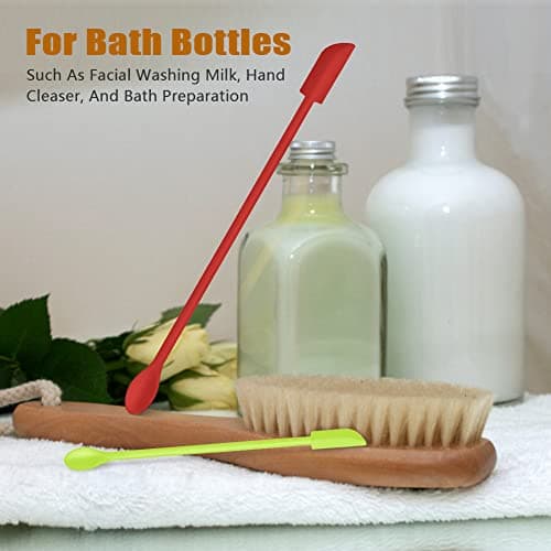 Silicone Spatula Set (6Pcs) - Mini Scraper Tool for Beauty & Food - Reach Every Last Drop, Multi-Size Spatulas for Makeup Jars, Lotion Bottles & Kitchen Containers​ - Thumbnail 3
