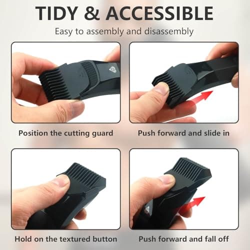 4 Pack Guards for Manscaped Lawn Mower 4.0 - Adjustable Lawnmower 4.0 Trimmer Guards with Organizer, Waterproof Guide Comb Replacement for Manscaped 4.0 Attachments, Cutting Lengths from 1/8" to 1/2" - Thumbnail 6