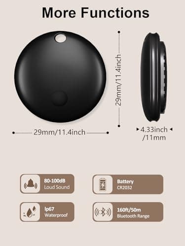 AI.QVOKA Tracker Tags, Item Finder Work with Apple Find My (iOS Only), Waterproof Smart Tag, Key Finder for Luggage, Keys, Wallet, Bike, Bags (Multi-Color, 4 Pack) - Thumbnail 6