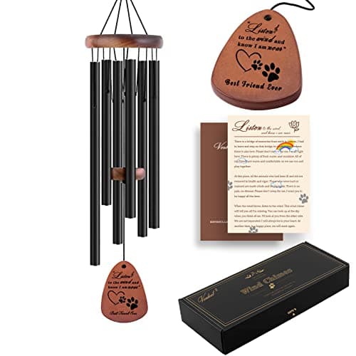 Dog Memorial Gifts, 28" Pet Memorial Wind Chimes, Loss of Dog Sympathy Gift, Pet Loss Passing Away Remembrance Bereavement Gift - Image 1