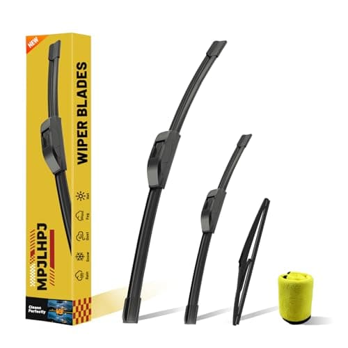 Windshield Wiper Blades Replacement for Hyundai Santa Fe 2019-2023 | Front & Rear Wiper Blade Set (26" + 16" + 11") | 3 Pieces | U/J Hook Fitment | Compatible with Driver & Passenger Side - Image 1