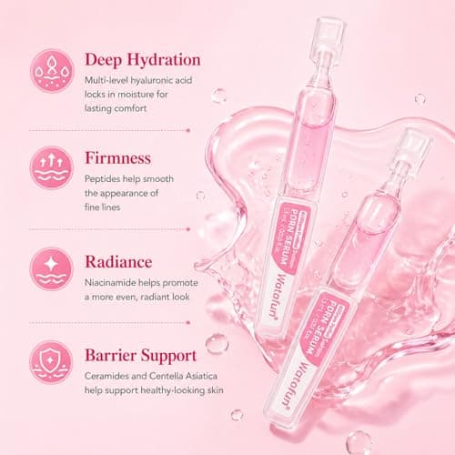 Salmon DNA PDRN One Day Face Serum with Collagen for Deep Hydration, 99% Salmon DNA PDRN Ampoule for Sensitive Skin, Fast-Absorbing Korean Skincare Formula, Portable Vials 0.05 fl.oz x 20e - Thumbnail 4