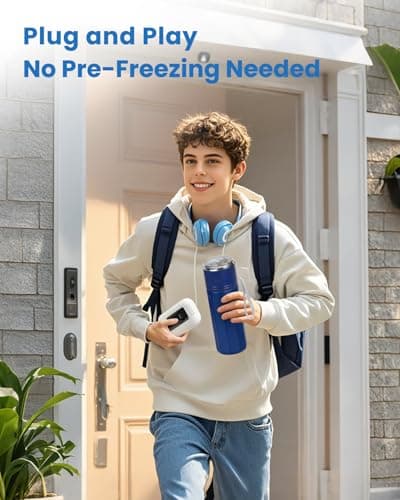 Insulin Cooler Travel Case, TSA Approved Diabetes Long Trip Refrigerator with USB Charger, Electric Display Medication Cooler for Travel, 6 Pens Medicine Freezer Long-Lasting, Portable for Overseas - Thumbnail 2