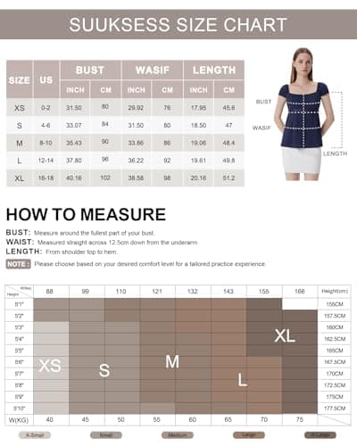 SUUKSESS Women Square Neck Babydoll Tops Summer Cute Y2K Peplum Shirts Cap Sleeve Going Out Tops(Black Polka Dots, XS) - Thumbnail 6