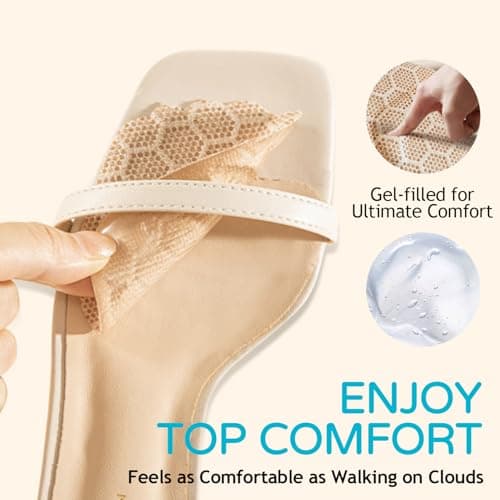 Niifawh Ball of Foot Cushions 2 Pairs, Metatarsal Pads for Women, Heel Cushion Inserts, No Slip Heel Grips Liners Pads and 4 ct Gel Blister Bandages Pads for Reduce Heel, Toe & Foot Pain - Thumbnail 3