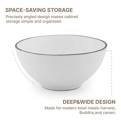 Mimola Stoneware Dinnerware Sets Service for 4, 16 pcs Reactive Glaze Plates and Bowls Sets, Handmade Ceramic Dish Set, Highly Chip and Crack Resistant Modern Plate Set (china red) - Thumbnail 3