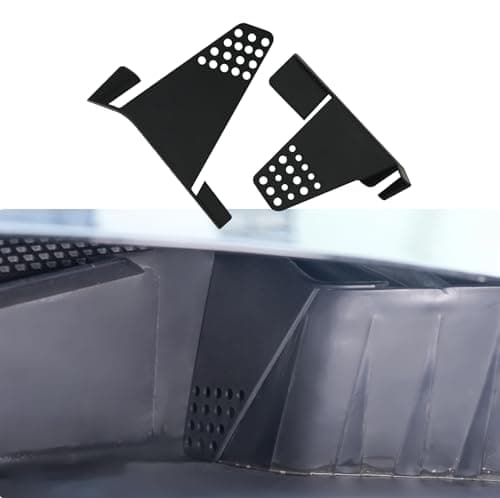 Maxzina Hood Water Barrier Compatible with 2022-2025 2026 Ford Maverick Hood Water Drain Grille Front Trunk Water Channel Debris Filter Anti Clogging Grid 2PCS for 2024 Maverick Accessories