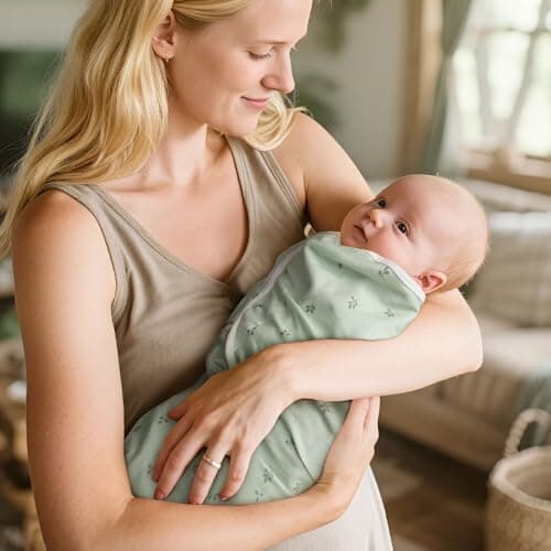 GLLQUEN BABY Swaddles 0-3 Months, 3-Pack Baby Swaddles for Newborn,Baby Girls, Boys Infant Sleep Sack, Easy Swaddling Wrap, Soft & Snug Newborn Sleep Sack, Nursery Swaddle Blankets Essentials - Thumbnail 2
