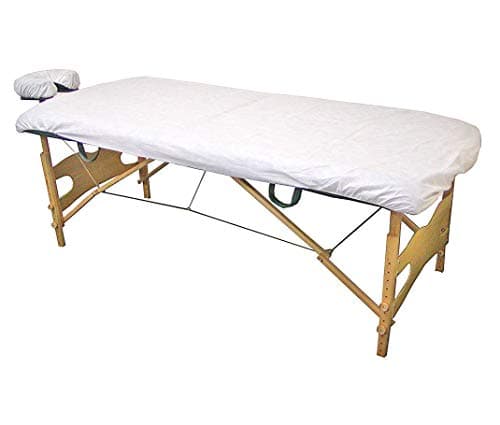 LIFESOFT Disposable Fitted Massage Table Sheet Heavy Duty Spa Facial Bed Cover Sheets Box of 100