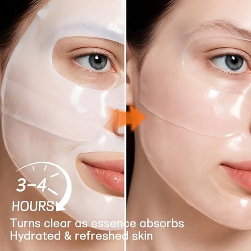 BIODAZZLE Bio-Collagen Real Deep Facial Mask Hydrating Overnight Hydrogel Mask Pore Minimizing Elasticity Firming And Moisturizing 33g x 4ea - Thumbnail 3