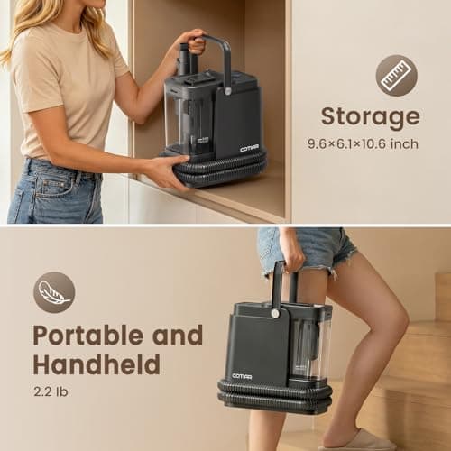Portable Spot Carpet Cleaner Machine, Handheld Upholstery Deep Cleaner, for Household Couch Mattress Fabric Stain Removal Indoor Spot Cleaning Device - Thumbnail 6