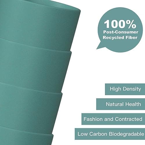 Homienly Plastic Cups Reusable 8 PCS Wheat Straw Cups a Good Alternative Drinking Glasses Cup Plastic Glasses Unbreakable Reusable Dishwasher Safe Cup Microwave Safe Cups with Green Color (20 OZ) - Thumbnail 5