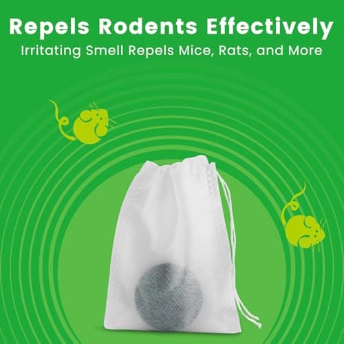 Plant-Based Mouse Repellent Pouches – Natural Rodent Deterrent with Essential Oils – Humane, Non-Toxic Mice Repellent Safe for Kids & Pets – Indoor & Outdoor Rodent Control (24) - Thumbnail 3