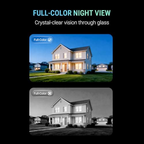 CINMOORE No Drill Window Security Camera, 2.5K 4MP Wireless/Wired WiFi Indoor/Outdoor Camera, Free AI Human/Vehicle/Pet Detection, 5000mAh Battery or Plug-in Power, Full Duplex Audio, 24/7 Recording - Thumbnail 5