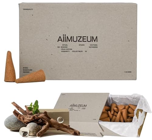 Aiimuzeum® Natural Cedar Incense Cones 30 PCS- Handmade Excellence, Long Burning Perfect for Relaxation and Meditation,Aromatic Rooms,Air Purifier Home and House Decor (Himalayan-Cedar) - Image 1