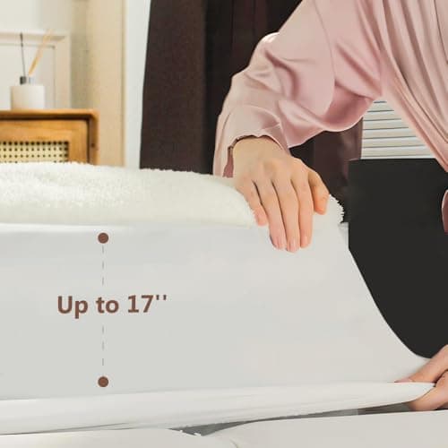 Templewet Heated Mattress Pad King Size - Dual Control Electric Mattress Pad with 4 Heat Settings & 10 Hour Auto Off,Bed Warmer Mattress Cover 15" Deep Pocket,ETL Certified,Machine Washable,78"x80" - Thumbnail 5