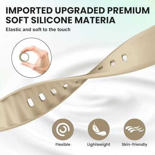 12 Pack Sport Bands Compatible with Apple Watch Band 38mm 40mm 41mm 42mm 44mm 45mm 46mm 49mm for Women Men,Soft Wristband Silicone Strap for iWatch Bands Series 11 10 9 8 7 6 5 4 3 2 1 Ultra SE - Thumbnail 3