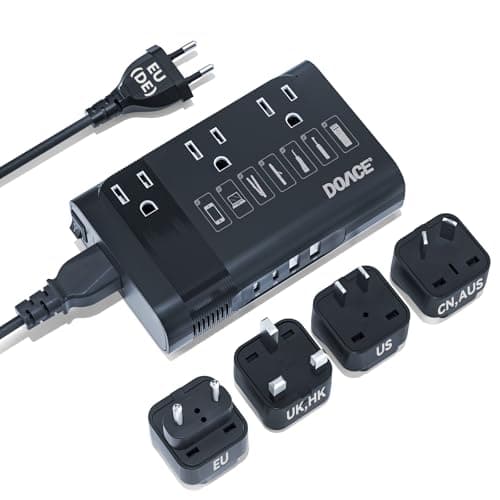 Upgraded 220V to 110V Converter for European Travel- 350W Voltage Converter US to Europe for Using Most U.S. Travel Devices Abroad- Hair Straightener Curler Shaver Toothbrush Laptop Camera Phone - Image 1