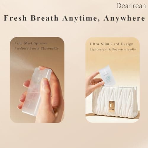 Dear Irean Probiotic Oral Breath Spray, Mouth Spray for Fresh Breath & Bad Breath, Breath Freshener with Prebiotics & Xylitol, Alcohol-Free, Sugar Free, Travel Size Oral Care Spray, 0.57 Oz - Thumbnail 6