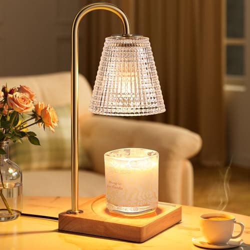 Hong-in Candle Warmer Lamp with Timer Dimmer,Birthday Gifts for Women Mom Sister,House Warming Gifts New Home Room Decor,Vintage Wax Warmer for Scented Wax Jar Candles - Image 1