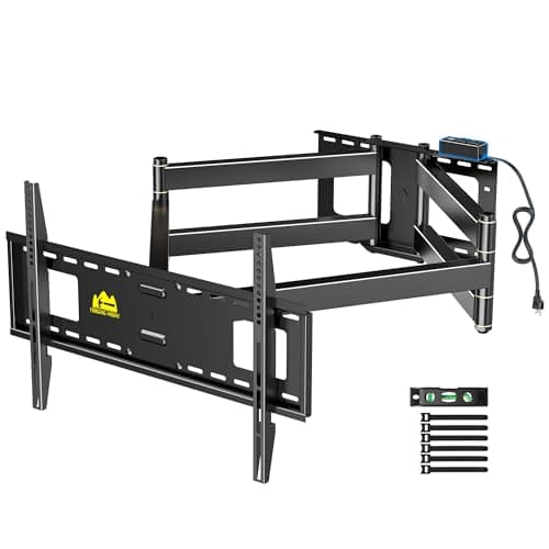 FORGING MOUNT Full Motion TV Wall Mount for 50-90 inch TVs, Heavy Duty Articulating Arm Holds 198 lbs with 43 Inch Long Extension, Fits Flat/Curved Screens, Max VESA 600x400mm - Image 1