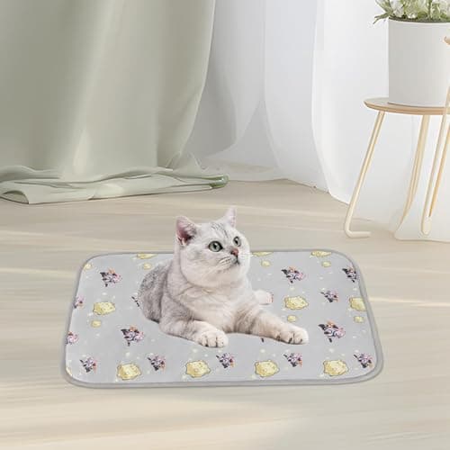 NACOCO Summer Pet Cooling Mat - Cat Dog Cushion Pad Sleeping Cool Comfortable Soft for Pets Kids and Adults (Grey French Bulldog, S) - Thumbnail 6