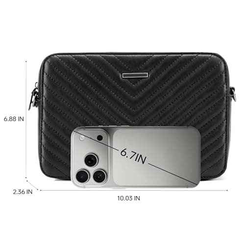 Goinsound Crossbody Purses for Women Designer Crossbody bags Small Shoulder Bags with Chain Strap Quilted Purses Black - Thumbnail 3