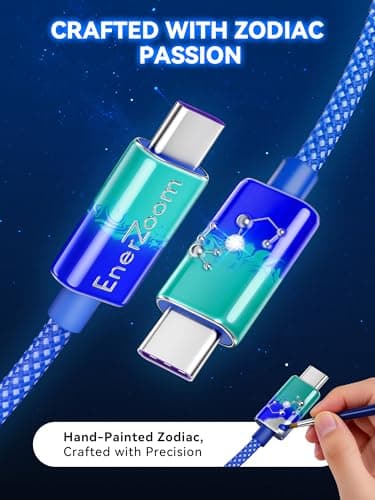 Find Your Sign Collection, Unique Astrology Gift for Women, Collectible Zodiac Lifestyle Accessory, Made to Match Your Sign, Inspired by Scorpio Energy, USB C Cable for Zodiac Lovers, Scorpio, 3.3FT - Thumbnail 6