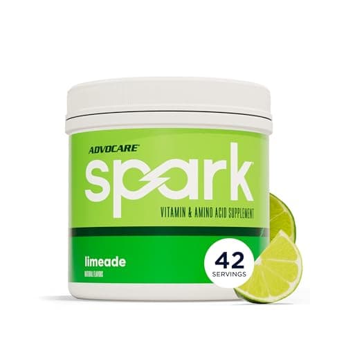 AdvoCare Spark - Energy Drink Mix - Vitamin & Amino Acid Supplement - Supports Energy & Focus - Portable Immune Support - Sugar-Free - Limeade (10.5 oz)